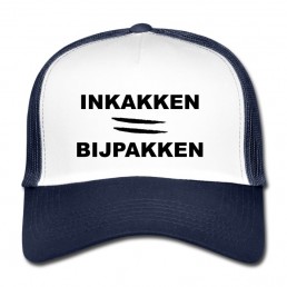 Inkakken is bijpakken trucker cap